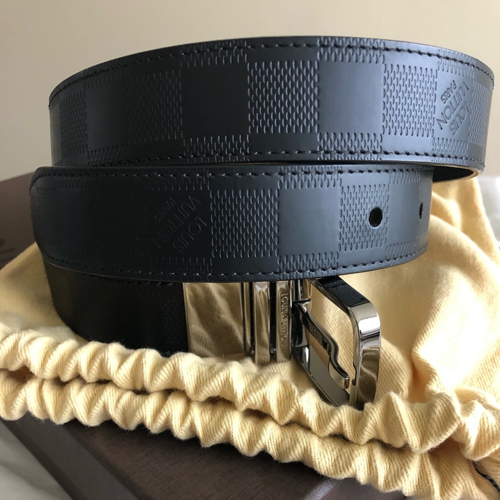 DAMIER INFINI PRINT REVERSIBLE BELT